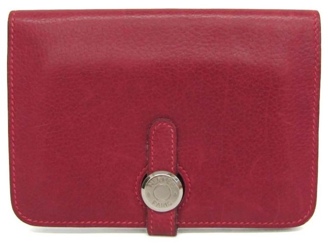 Hermès Dogon Compact Leather Rosso
