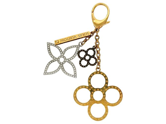 Louis Vuitton Keychain Charm Bijou Sac Page M65090 Argento D'oro