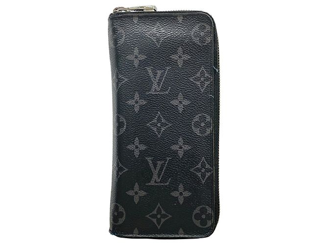 Louis Vuitton Monogram Eclipse Zippy Wallet Black