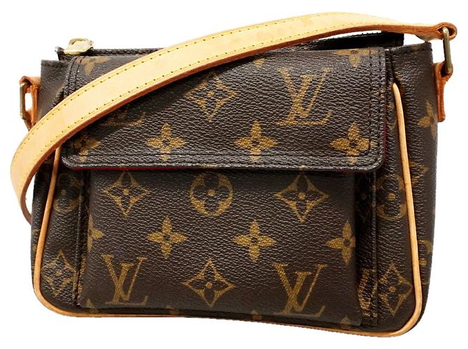 Bolsa de Ombro Louis Vuitton Monogram Vivacite PM Marrom
