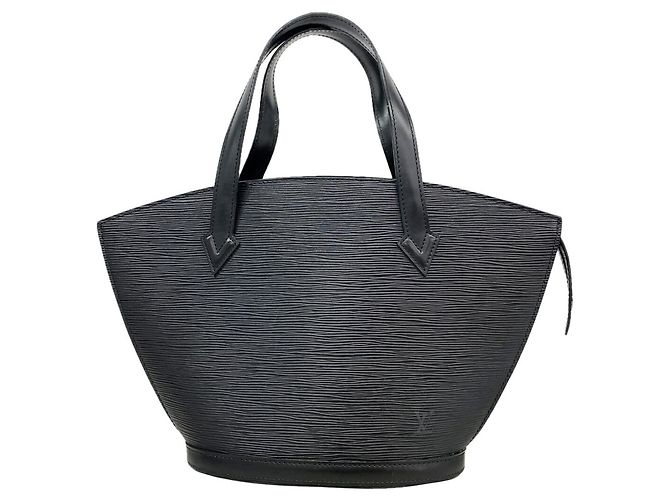 Louis Vuitton Epi Saint Jacques Handtasche Schwarz