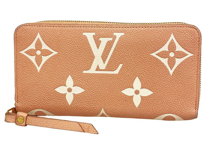 Louis Vuitton Monogram Empreinte Bicolor Zippy Wallet Pink