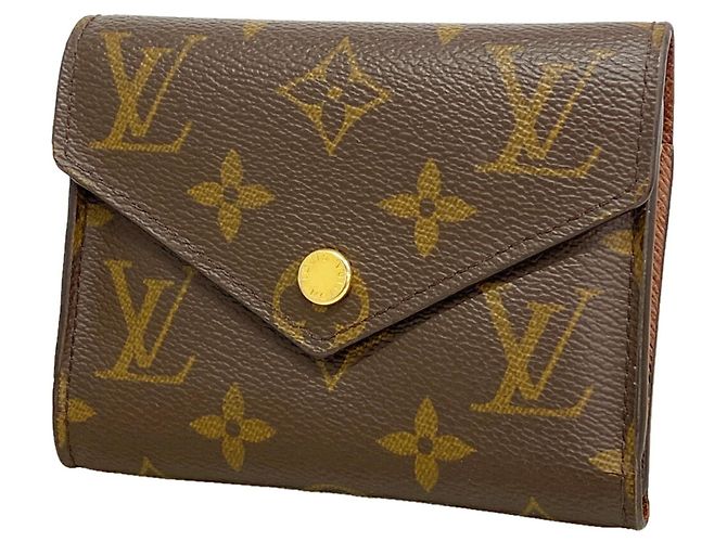 Louis Vuitton Cartera Tri-fold Monogram Victorine Castaño