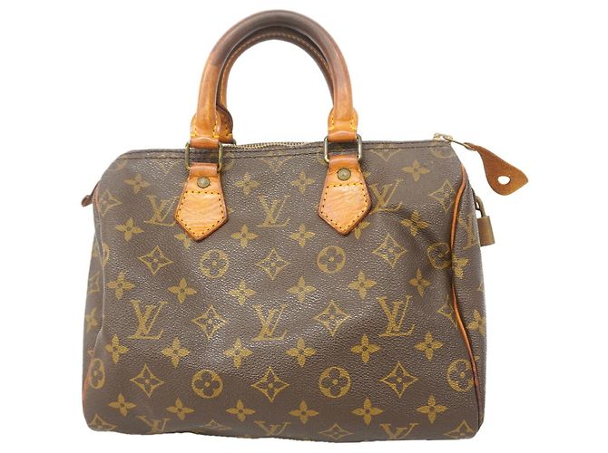 Borsa Louis Vuitton Monogram Speedy 25 Marrone