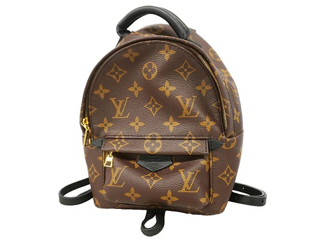 Sac à dos MINI Palm Springs Monogram Louis Vuitton Marron