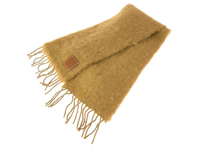 Cachecol de mohair bege Anagram LOEWE