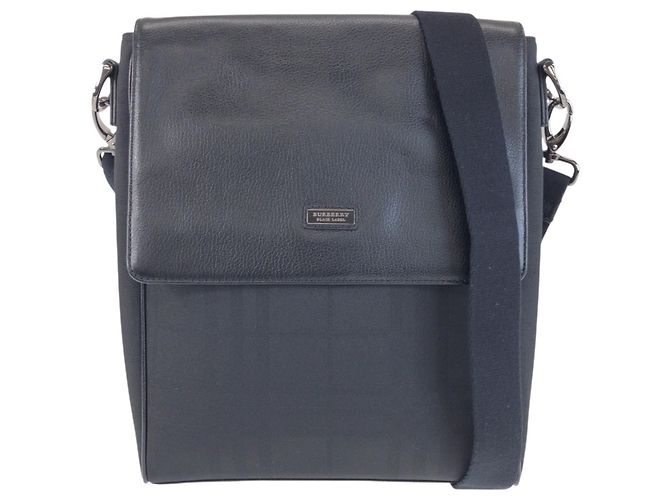 Burberry Black Label Check Pattern Messenger Bag