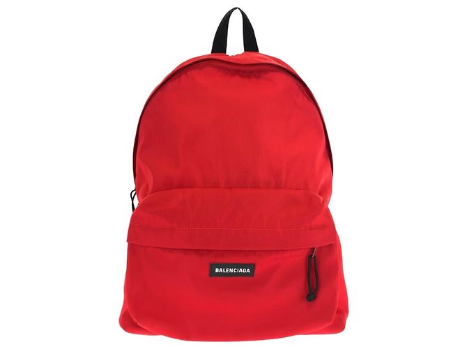 Balenciaga Explorer Rucksack Schwarz Rot