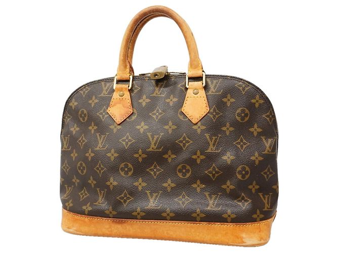Sac à main Louis Vuitton Alma Monogram Marron