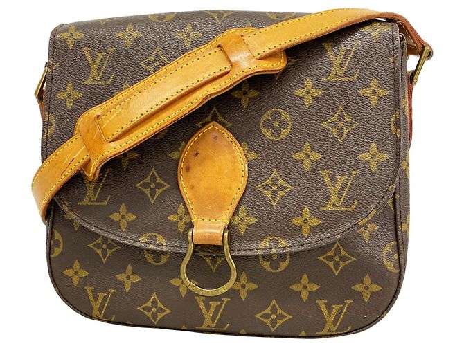 Borsa a tracolla Louis Vuitton Monogram Saint Cloud GM Marrone