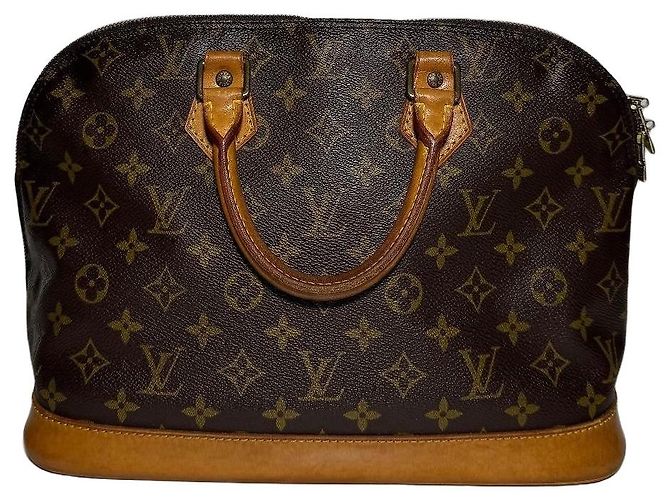 Borsa Louis Vuitton Alma PM Monogram Pelle Marrone Monogramma