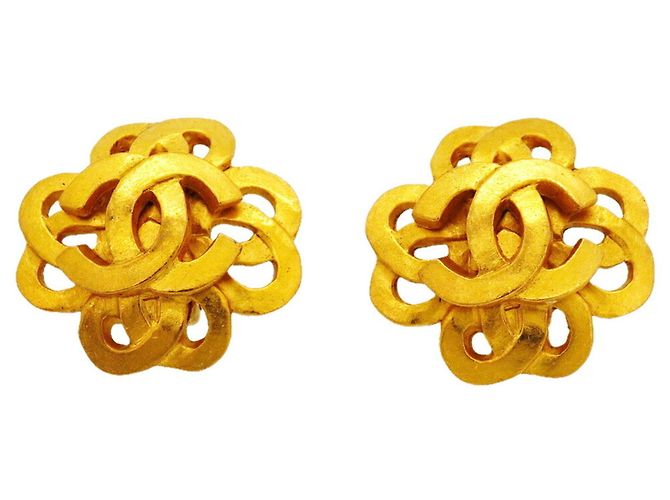 Orecchini a clip Chanel Gold D'oro
