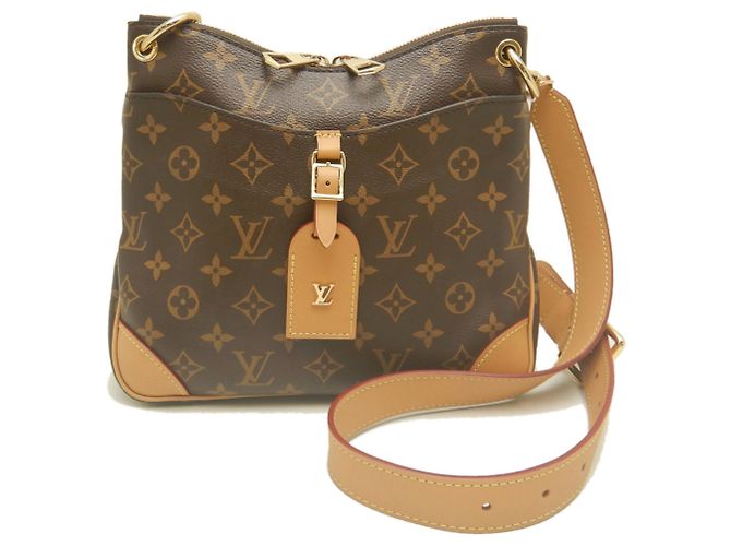 Sac à épaule Louis Vuitton Monogram Odeon NM PM Marron Monogramme