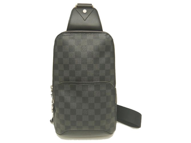 Borsa a tracolla Louis Vuitton Damier Graphite Avenue Nero Damier ebene