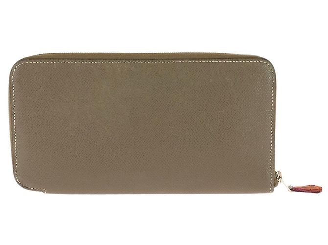 Hermès Hermes Azap Long Wallet Grey Taupe