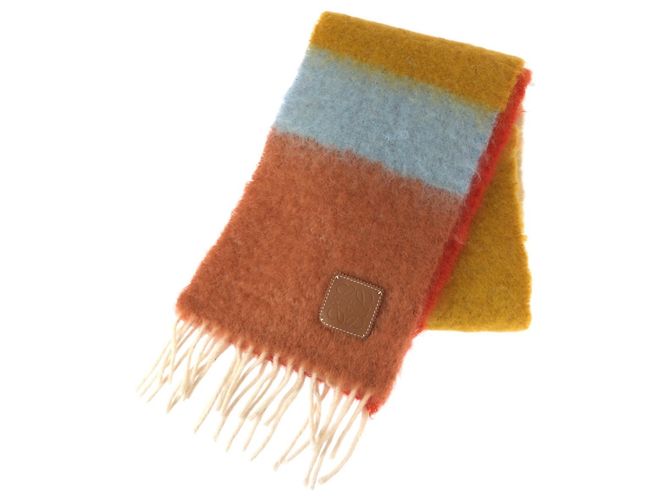 Stola LOEWE Anagram in lana e mohair multicolore