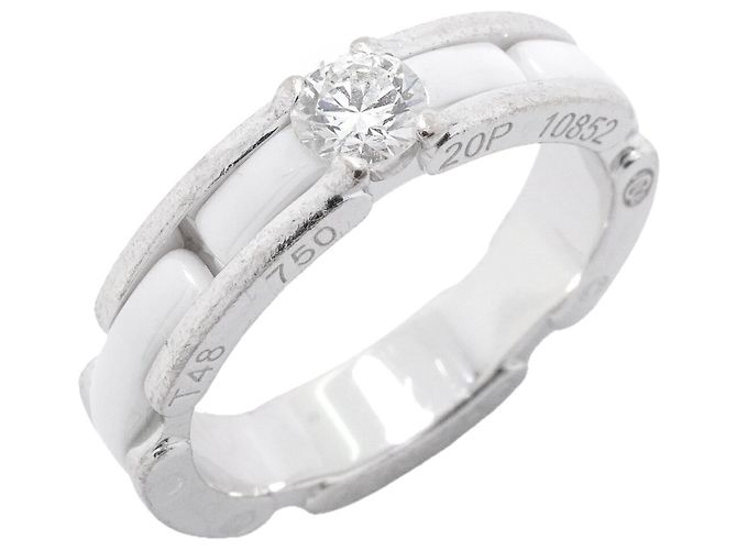 Anillo Banda Chanel Ultra Collection Blanco