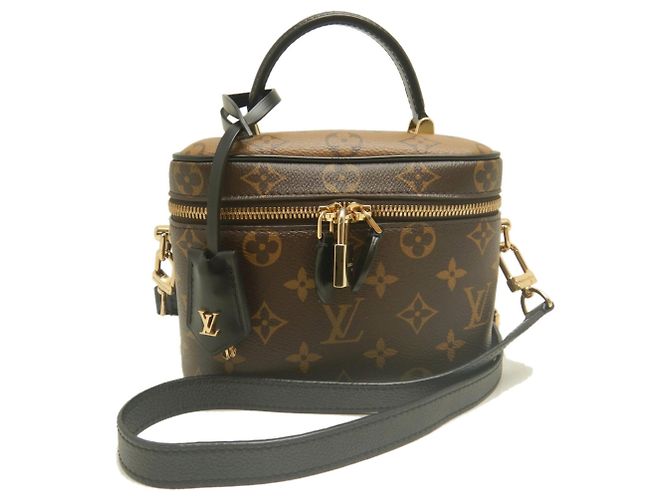 Louis Vuitton Monogram Reverse Vanity NV PM Handbag Brown