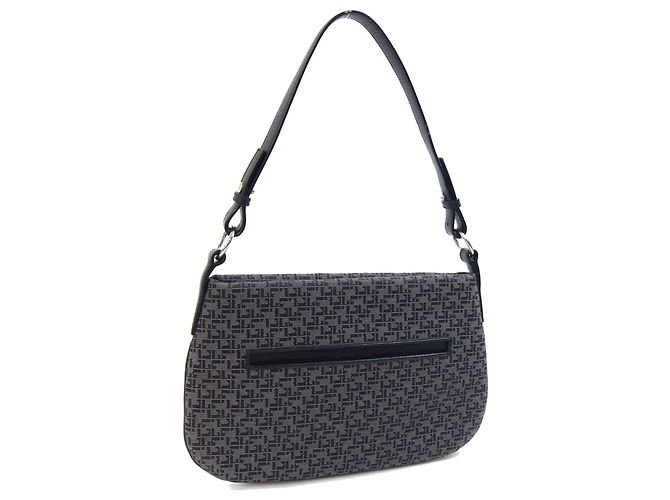 Sac à main Loewe en toile et cuir Marron Noir