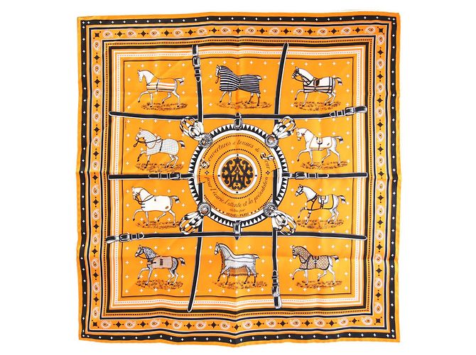 Hermès Hermes Seidenschal Orange