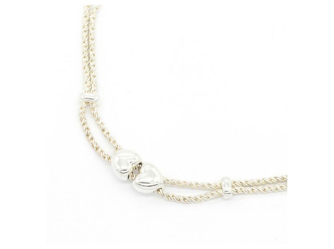 Autre Marque Tiffany & Co. Double Rope Herz-Halskette