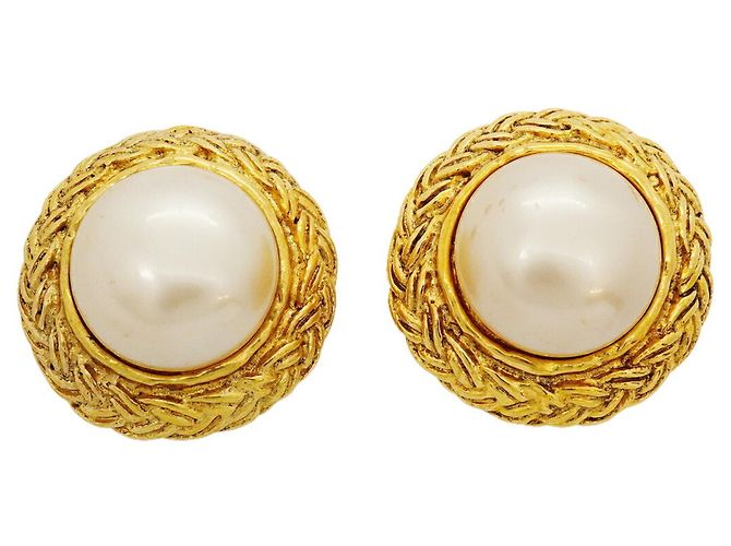 Timeless Orecchini a cerchio placcati oro Chanel D'oro