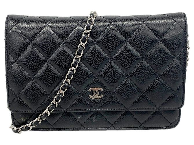Cartera de hombro con cadena Chanel Matelassé Negro