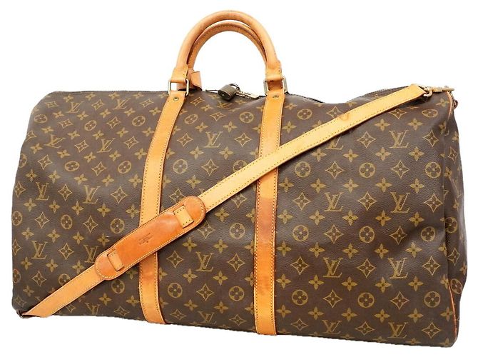 Louis Vuitton Monogram Keepall Bandoulière 60 Marron