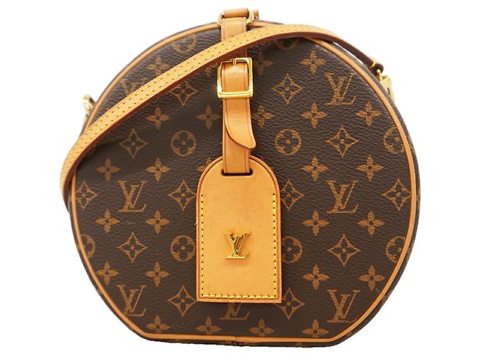 Borsa a tracolla Louis Vuitton Monogram Petite Boite Chapeau Marrone