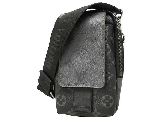 Louis Vuitton Monogram Eclipse Reverse Double Phone Bag Marrom Preto