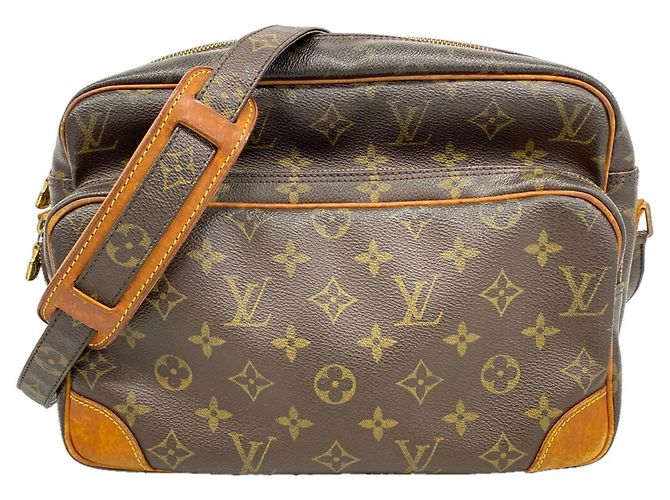 Louis Vuitton Monogram Nile Schultertasche Braun