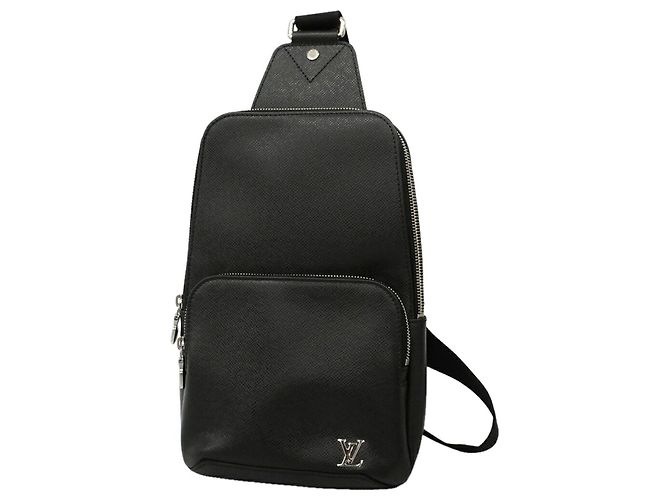 Borsa a tracolla Louis Vuitton Taiga Avenue Nero