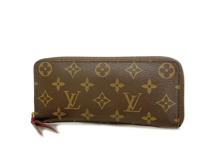 Louis Vuitton Monogram Portefeuille Clemence Long Wallet Fuschia