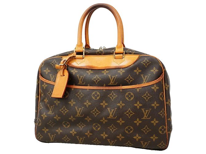 Sac à main Louis Vuitton Monogram Deauville Marron