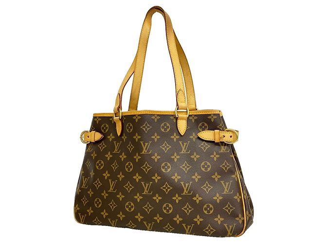 Louis Vuitton Monogram Batignolles Horizontal Tote Bag Brown