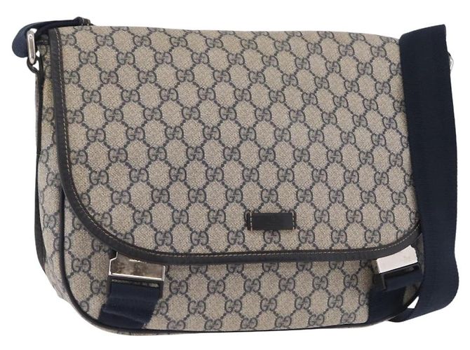 Gucci GG Messenger GG Coated Canvas medium Marineblau