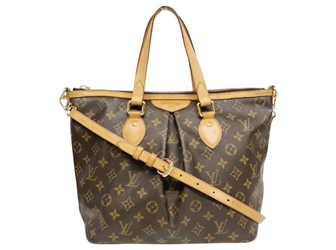 Sac à épaule Louis Vuitton Palermo PM Marron