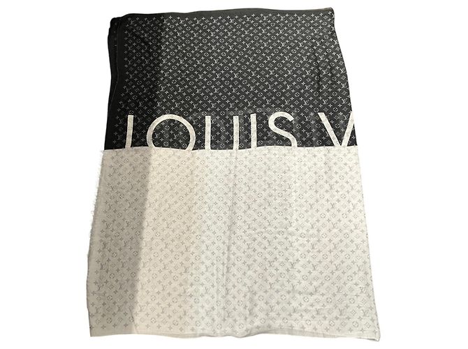 Stola Monogram Louis Vuitton Marrone Nero