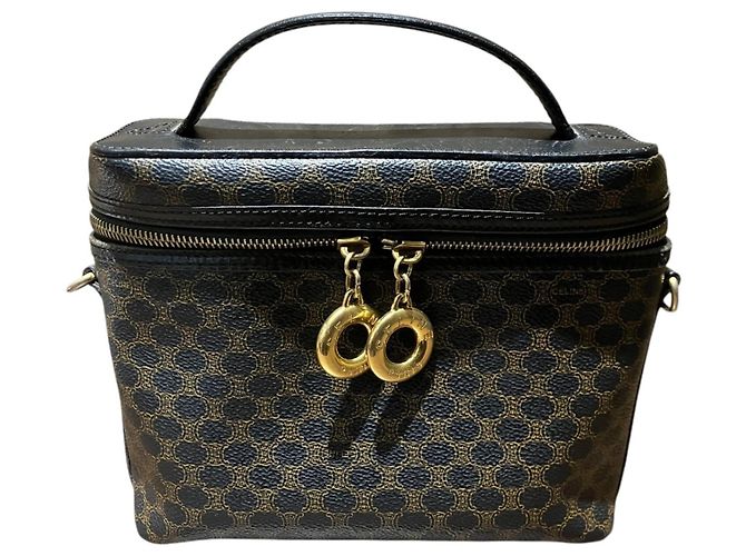 Céline Borsa Vanity Celine Beauty Case Macadam Nero