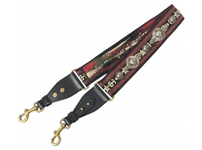 Christian Dior Embroidered Medallion Shoulder Strap