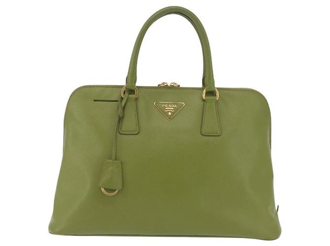 Prada Promenade Saffiano Leather Medium Verde
