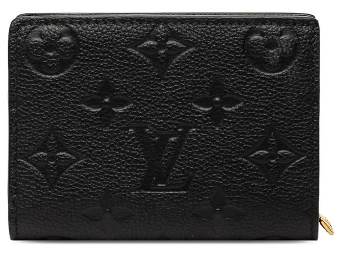 Louis Vuitton Monogram Empreinte Portefeuille Claire Bi-fold Wallet Black