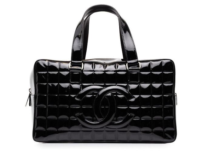 Chanel Coco Mark Chocolate Bar Handbag Black