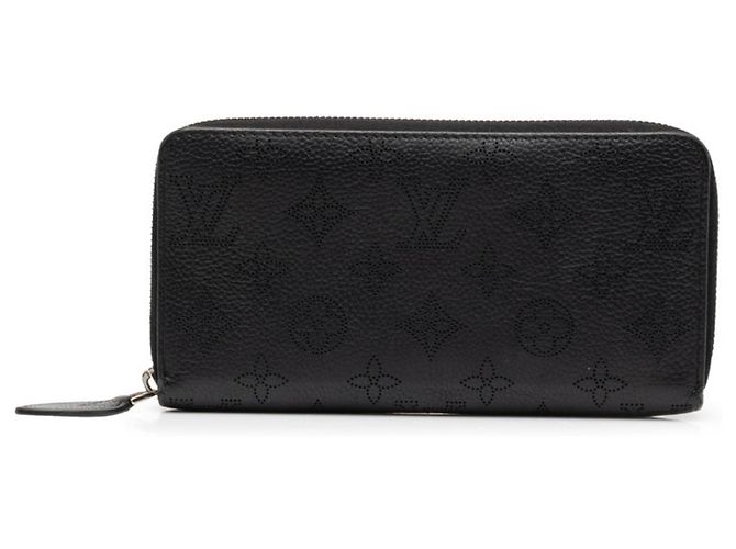 Louis Vuitton Monogram Mahina Zippy Wallet Black