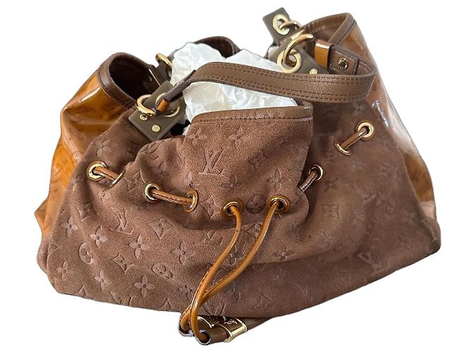 Sac Louis Vuitton Monogramme en daim marron