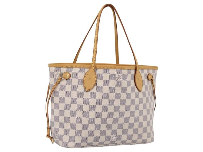 Louis Vuitton Neverfull Tote Damier azur PM Bege