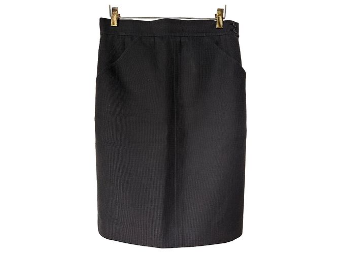 Autre Marque Jupe noire Saint Laurent Rive Gauche