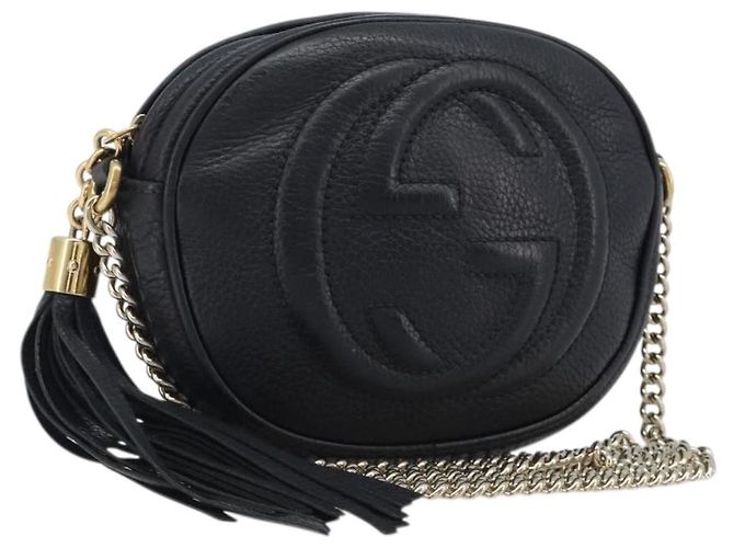 Gucci Soho Chain Leather Mini Noir