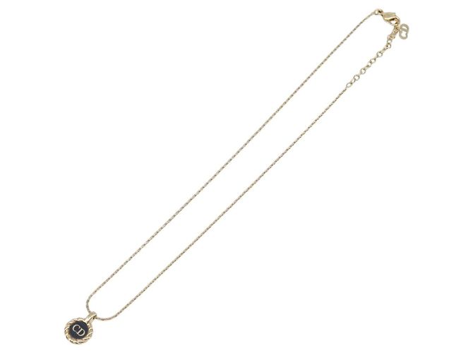 Pendente Christian Dior CD in metallo D'oro