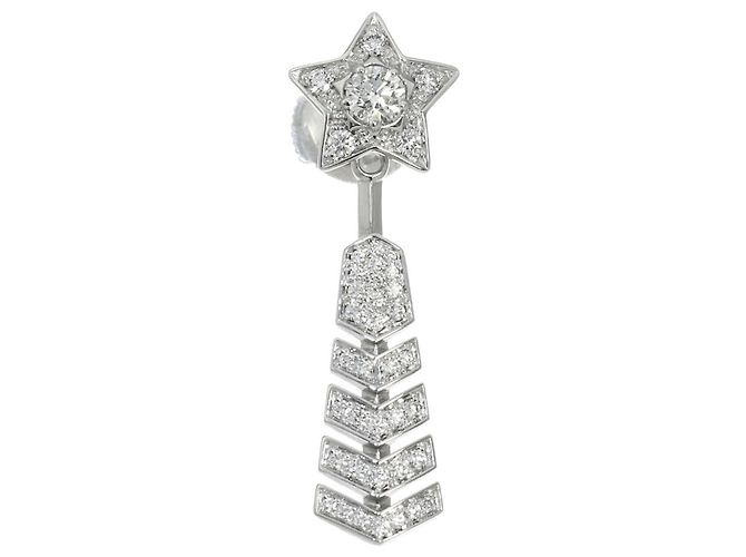Pendientes Chanel Comet Diamond en oro blanco 18K